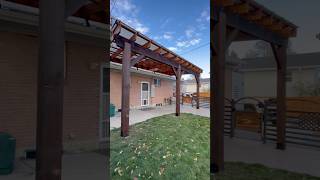 Building Patio Cover 🌴🔥 architecture diy patiodesign pergola patiocover home backyarddesign [upl. by Nitsur758]