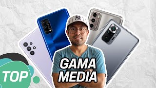 TOP GAMA MEDIA Mejores celulares del 2021 [upl. by Adelaja]