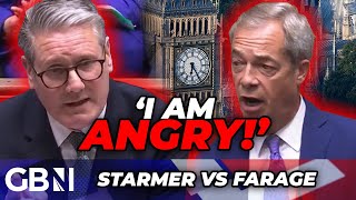 Im ANGRY Farage and Starmer face off in FURIOUS row over twotier Britain in FIRST PMQs CLASH [upl. by Notnirt663]