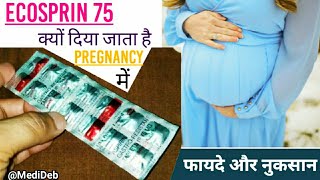 Ecosprin 75 mg Tablet Uses In Pregnancy  Aspirin Gastro Resistant Tablets IP 75 mg  MediDeb [upl. by Ruthie146]