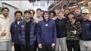 Montana State football spent Thanksgiving week giving back to community [upl. by Panaggio]