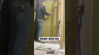 Cutting plaster is a disaster construction diy remodel ironrootsff bathroom drywall all [upl. by Nnayhs190]