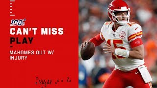 Mahomes Hurt After QB Sneak [upl. by Taryn794]