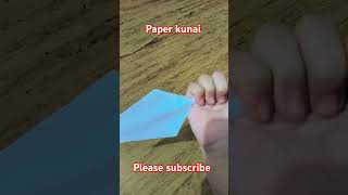 Paper kunai easy craft please subscribe [upl. by Urbana]