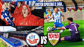 EMOTIONALER SAISONSTART IN LIGA 3 Hansa Rostock  Stuttgart II Stadion Vlog  Ostseestadion Choreo [upl. by Niffirg690]