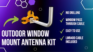 Cant Mount Your Helium Hotspot Antenna Outside TRY THIS Window Mount Kit From McGill Microwave [upl. by Yrrok]