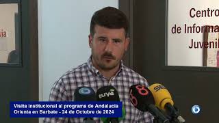 Visita institucional al programa de Andalucía Orienta en Barbate 24 de Octubre de 2024 [upl. by Kilmarx172]