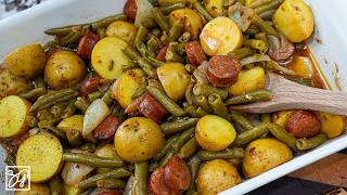 Sausage Green Bean Potato Casserole Like Grandma Used to Make [upl. by Balmuth]