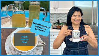 Herbal Teas with Fresh Herbs  Antiinflammatory Antioxidant and GutHealth [upl. by Lederer]