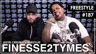 Finesse2Tymes Raps Over The Notorious BIGs quotNotorious Thugsquot Beat In Justin Credible Freestyle [upl. by Adranoel]