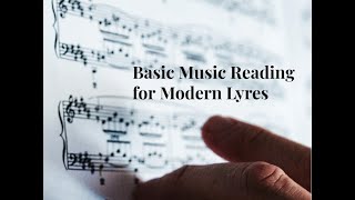 How to Play the Lyre  Lyre Strings and Basic Music Reading for Diatonic Lyres [upl. by Tawsha]