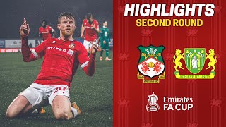 HIGHLIGHTS  Wrexham AFC vs Yeovil Town Emirates FA Cup [upl. by Leamiba]