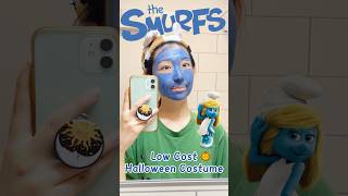 🕷Low Cost Halloween Costume🎃 halloween 2024 costume smurf lifehacks budget skincare shorts [upl. by Aihtnyc984]