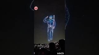 Drone Show at Chamundi Amman Temple in Mysore  Karnataka  Drone show  Mysore Temple  Light Show [upl. by Lyret]