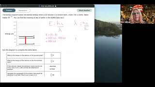 Calculating the wavelength of a spectral line from an energy diagram [upl. by Leiba]