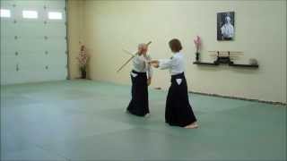 Aikido Weapons Bokken Kata 1 through 5 [upl. by Jemmie]