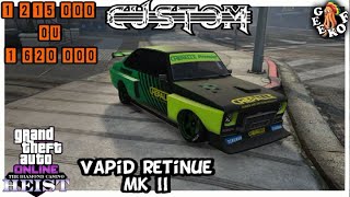 DLC BRAQUAGE CASINO  vapid retinue MK II custom  GTA 5 ONLINE [upl. by Neeuq]