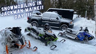 Snowmobiling in Jackman Maine day 1 [upl. by Bijan]