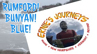 RUMFORD MAINE BIGGEST WATERFALL EAST OF NIAGARA Also Big PAUL BUNYAN statue and BLUE THE OX [upl. by Savick]