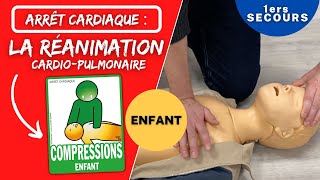 Arrêt cardiaque ENFANT  la réanimation cardiopulmonaire  RCP ı Formation premiers secours [upl. by Pietrek]