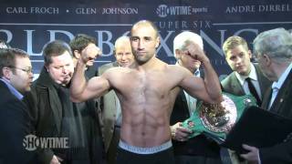 WeighIn Abraham vs Froch [upl. by Euv866]