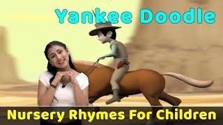 Yankee Doodle Rhyme  Learn Pre School Poems  Baby Nursery Rhymes  Toddler Songs [upl. by Kuster753]