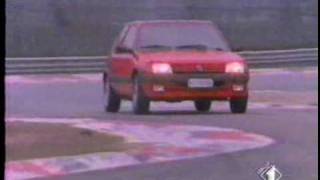 GRAND PRIX PROVA SU CIRCUITO DELLA PEUGEOT 205 GTI 19 [upl. by Karl971]