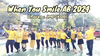 When You Smile AB  Line Dance Choreo  JMP KOR Demo by Blessing LD 💛💛 [upl. by Aydin]