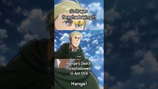 Hanges Death Foreshadowed In This EP Of Aot anime attackontitan shorts aot [upl. by Faires]