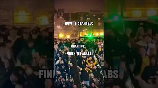 ISRAELI FOOTBALL HOOLIGANS CLASH WITH DUTCH ARABS IN AMSTERDAM shorts foryou short europaleague [upl. by Origra]