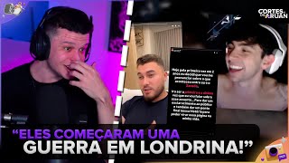 🚨 ARUAN COMENTA SOBRE A TRETA DO JOÃO CAETANO E ZANELLA  Cortes do Aruan [upl. by Werdnael513]