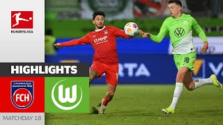 1 FC Heidenheim  VfL Wolfsburg 11  Highlights  Matchday 18 – Bundesliga 202324 [upl. by Irwinn554]