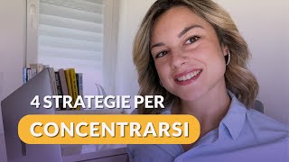 Come CONCENTRARSI per STUDIARE e LAVORARE  MOTIVAZIONE e PRODUTTIVITÀ [upl. by Einaled]