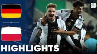 Germany vs Poland  What a Game  Highlights  U21 Euro Qualification 21112023 [upl. by Bellis881]