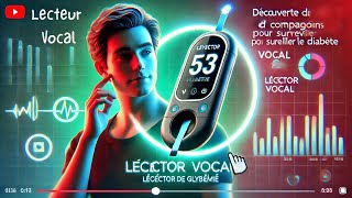 Lecteur électronique de glycémie parlant Vox  Accessible aux personnes aveugles malvoyantes [upl. by Elohc]