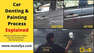 Car Denting Painting Starting At MotoFyx  100 Colour Match Guarantee  1 Year Warranty [upl. by Lupiv]