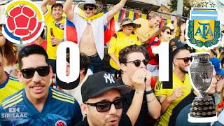 Reaccion LA DERROTA DE COLOMBIA 0 VS 1 ARGENTINA FINAL COPA AMERICA 2024 [upl. by Ryley]