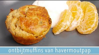 Ontbijtmuffins van havermoutpap🍴  RENSKE VISSER [upl. by Ztnaj]