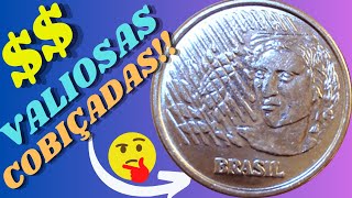 💫 Moedas valiosas de 10 centavos 1996 e 50 centavos 1995 com detalhe diferenciado que vale ouro [upl. by Weld]