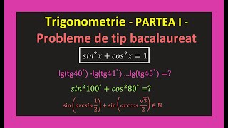 Trigonometrie exercitii rezolvate bac formule sin cos tg ctg clasa a 9 a 10aInvata Matematica Usor [upl. by Mcnully2]