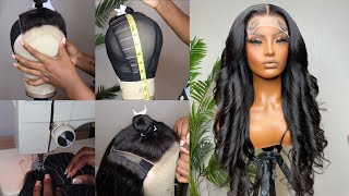 STEP BY STEP  Make a FLAT Closure Wig  VERY Beginner Friendly [upl. by Stodder566]