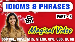 IDIOMS amp PHRASES  Learn IDIOMS with tips amp tricks  English Grammar [upl. by Pik]