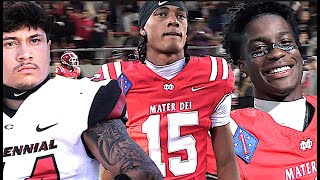 ️‍🔥️‍🔥 No 1 Mater Dei Football v Power House Corona Centennial 8 in Cali CRAZY Highlight Mix [upl. by Blodgett]