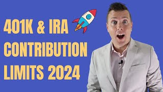 INCREASED 401k amp IRA Contribution limits for 2024 1 BIG CHANGE 🚀 [upl. by Shanney]