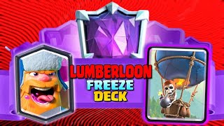 Arena 18 Lumberloon Cycle 2024 Best Clash Royale Deck Overpowered LumberLoon Freeze Control Deck [upl. by Ines]