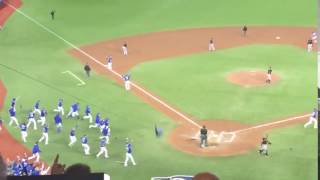 Edwin Encarnacion walk off home run in the 11th Blue Jays vs Orioles 2016 AL Wild Card Game2 [upl. by Hael]