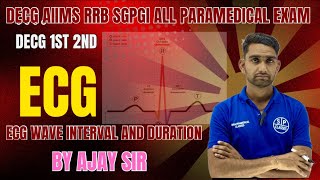 ECG WAVE INTERVAL AND DURATION DECG 1st AND 2nd YEAR [upl. by Aneekal714]