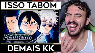 JUJUTSU KAISEN E A MISSÃO DESTINADA AO FRACASSO Paródia Redublagem  Leozin React [upl. by Richlad]