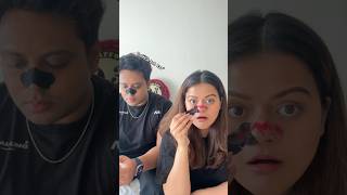 Nose strip prank on my husband for his reaction 😂 shorts ashortaday [upl. by Ozzy]