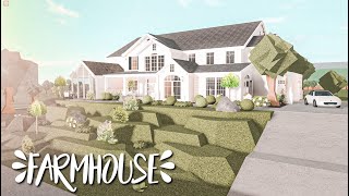 Cheap Hillside Farmhouse Bloxburg SLOW WITH VOICE [upl. by Fital]